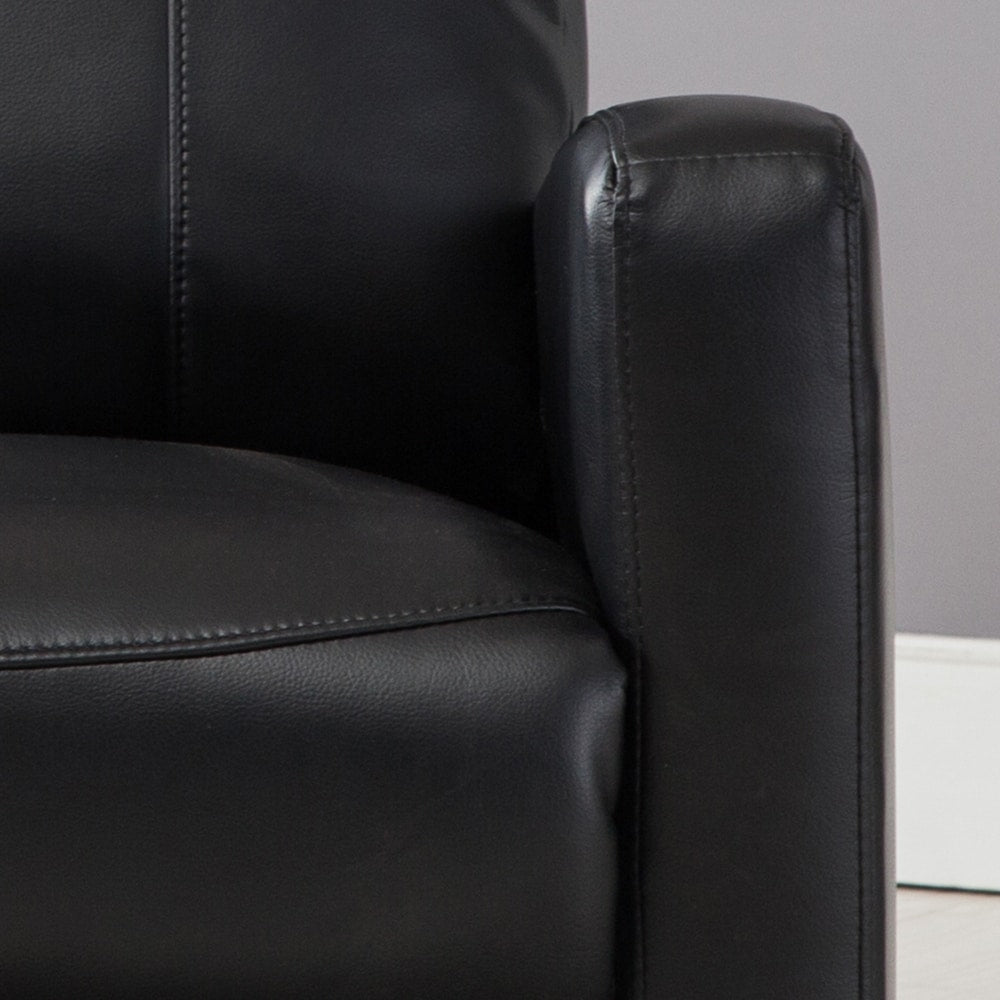 AC Pacific Modern Faux Leather Small Powered Reading Recliner