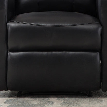 AC Pacific Modern Faux Leather Small Powered Reading Recliner
