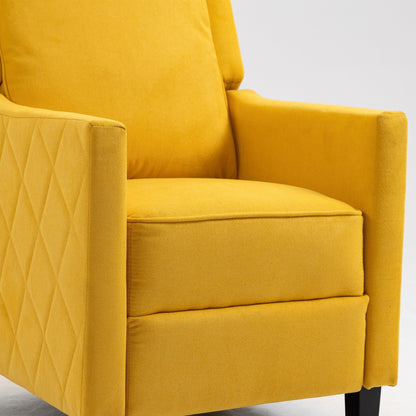 AVAWING Set of 2 Push Back Recliner Chair Linen Wing Back Chair