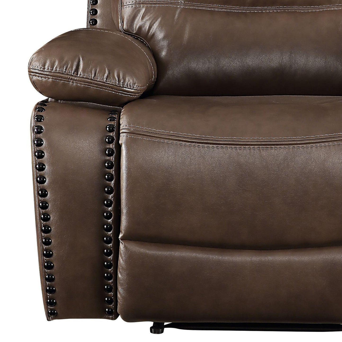 Aashi Brown Leather-GEL Match Recliner Chair