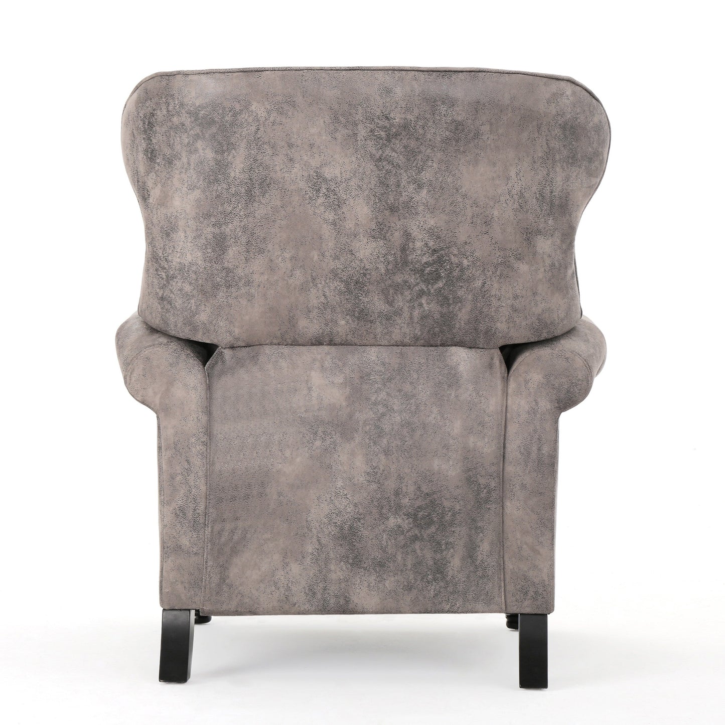 Accented Push Back Recliner Chair with Rolled Arms, Enjoy Cocooning Comfort