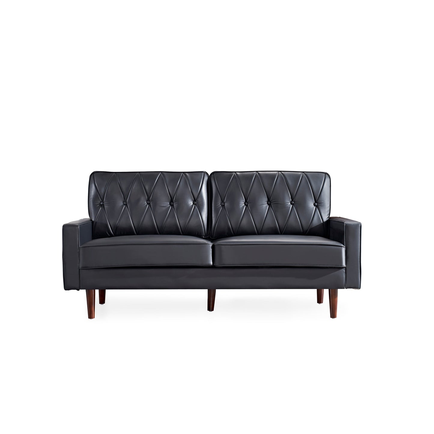Acire 69.3 Faux Leather Cushion Back Sofa