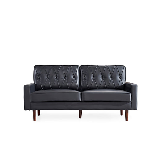 Acire 69.3 Faux Leather Cushion Back Sofa