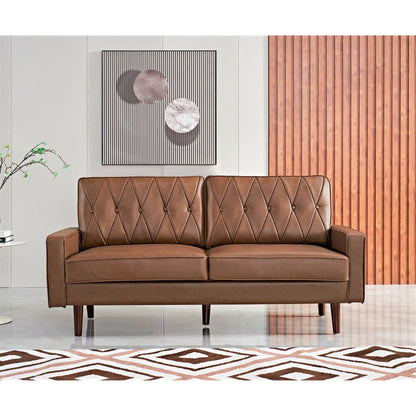 Acire 69.3 Faux Leather Cushion Back Sofa