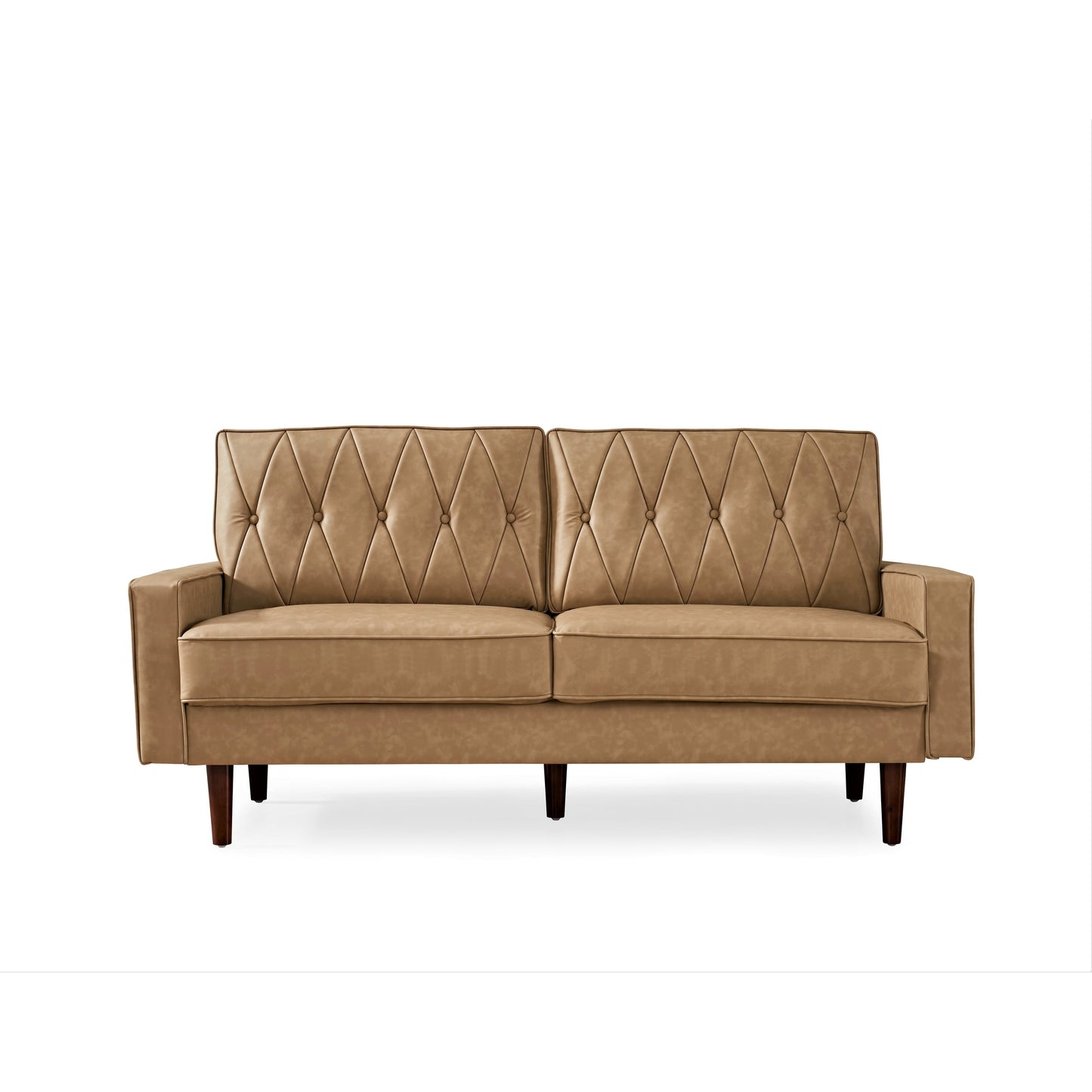 Acire 69.3 Faux Leather Cushion Back Sofa