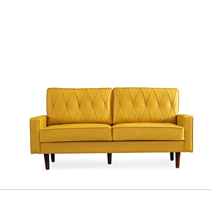 Acire 69.3 Faux Leather Cushion Back Sofa