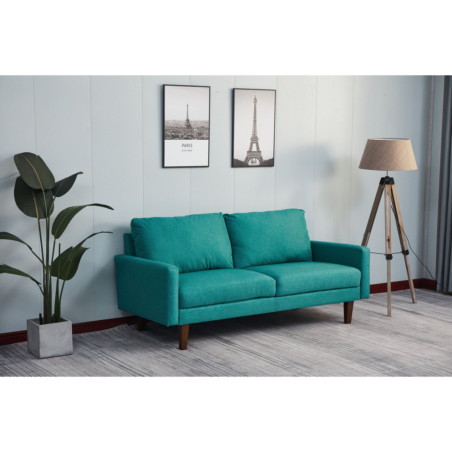 Adelaide 70'' Linen Square Arm Sofa