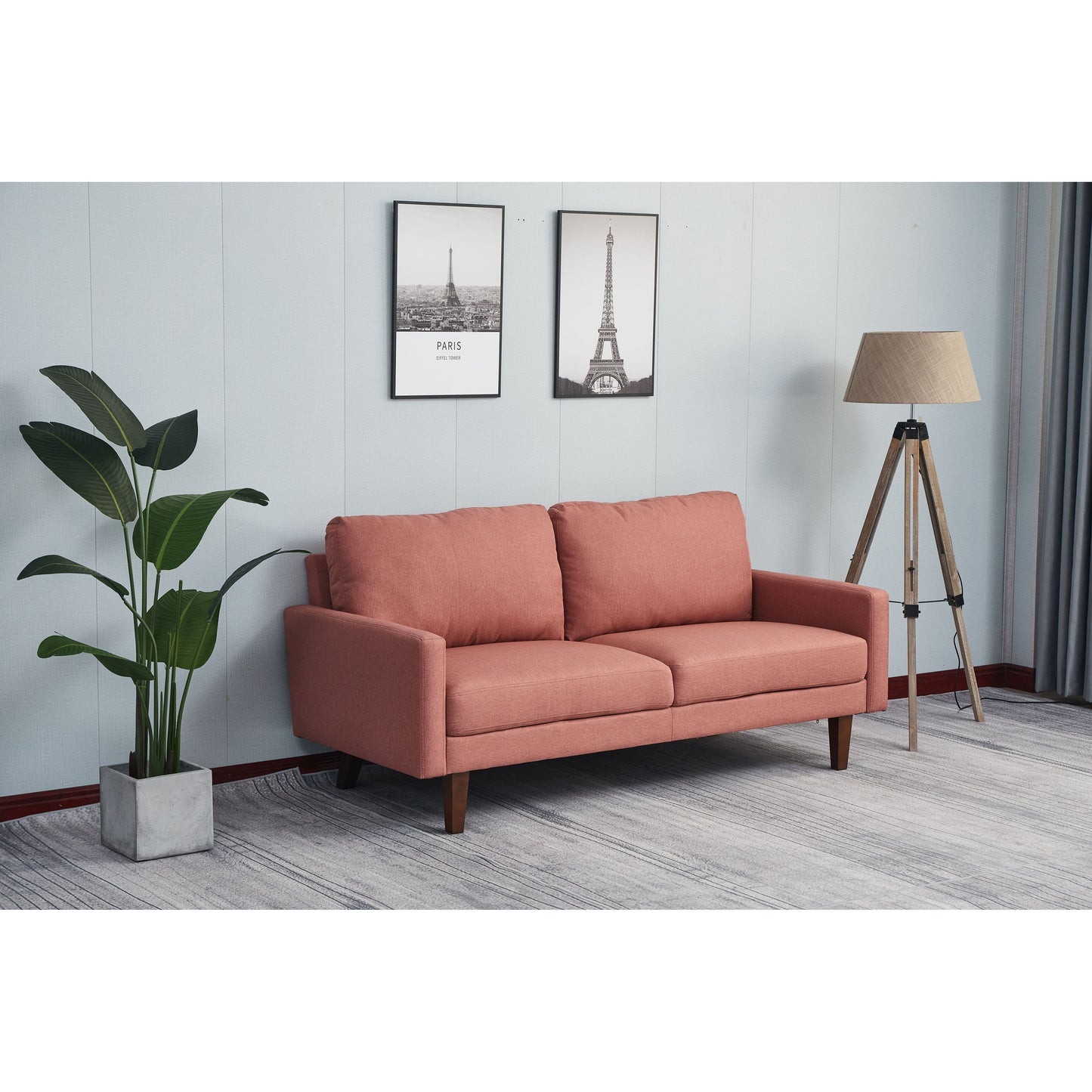 Adelaide 70'' Linen Square Arm Sofa