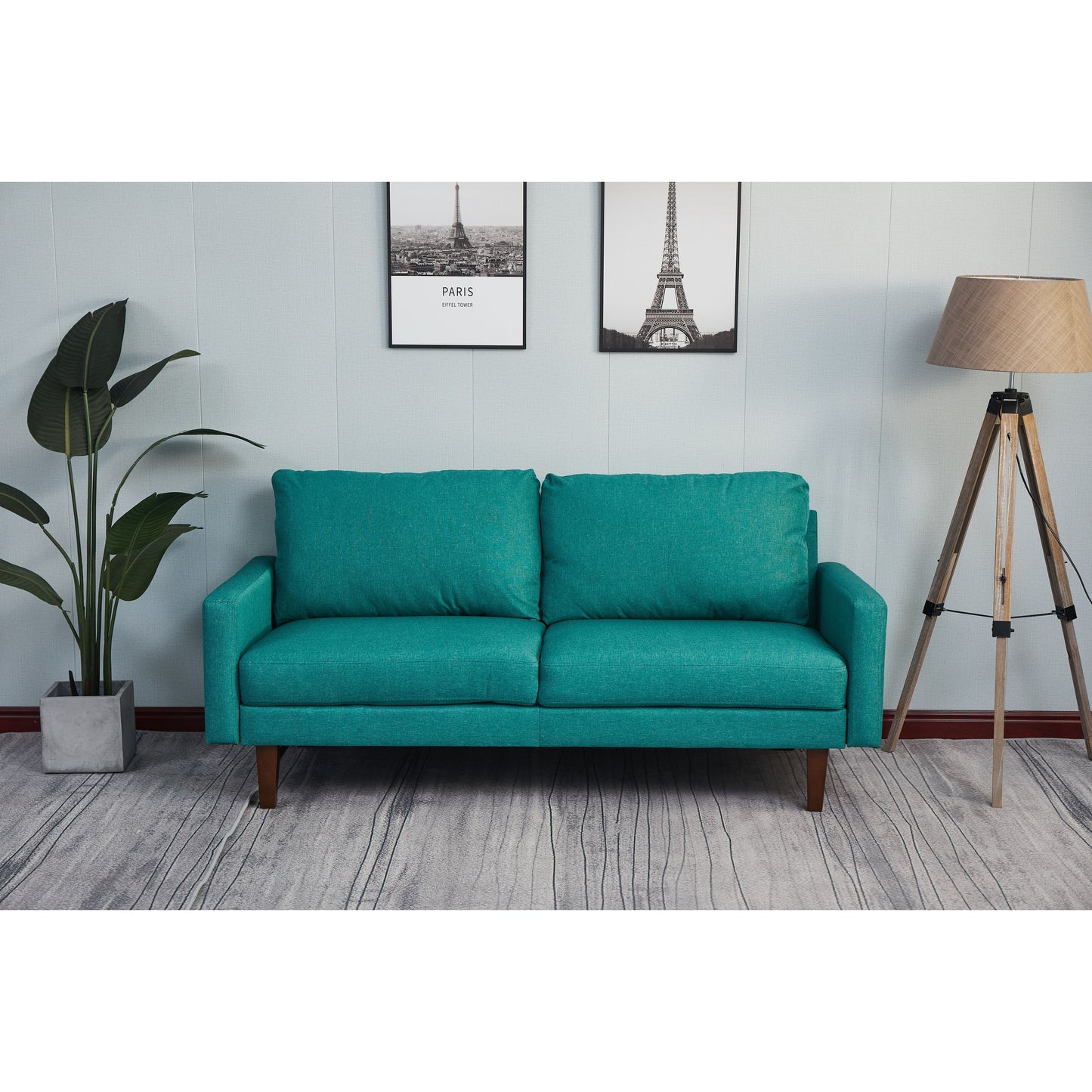 Adelaide 70'' Linen Square Arm Sofa