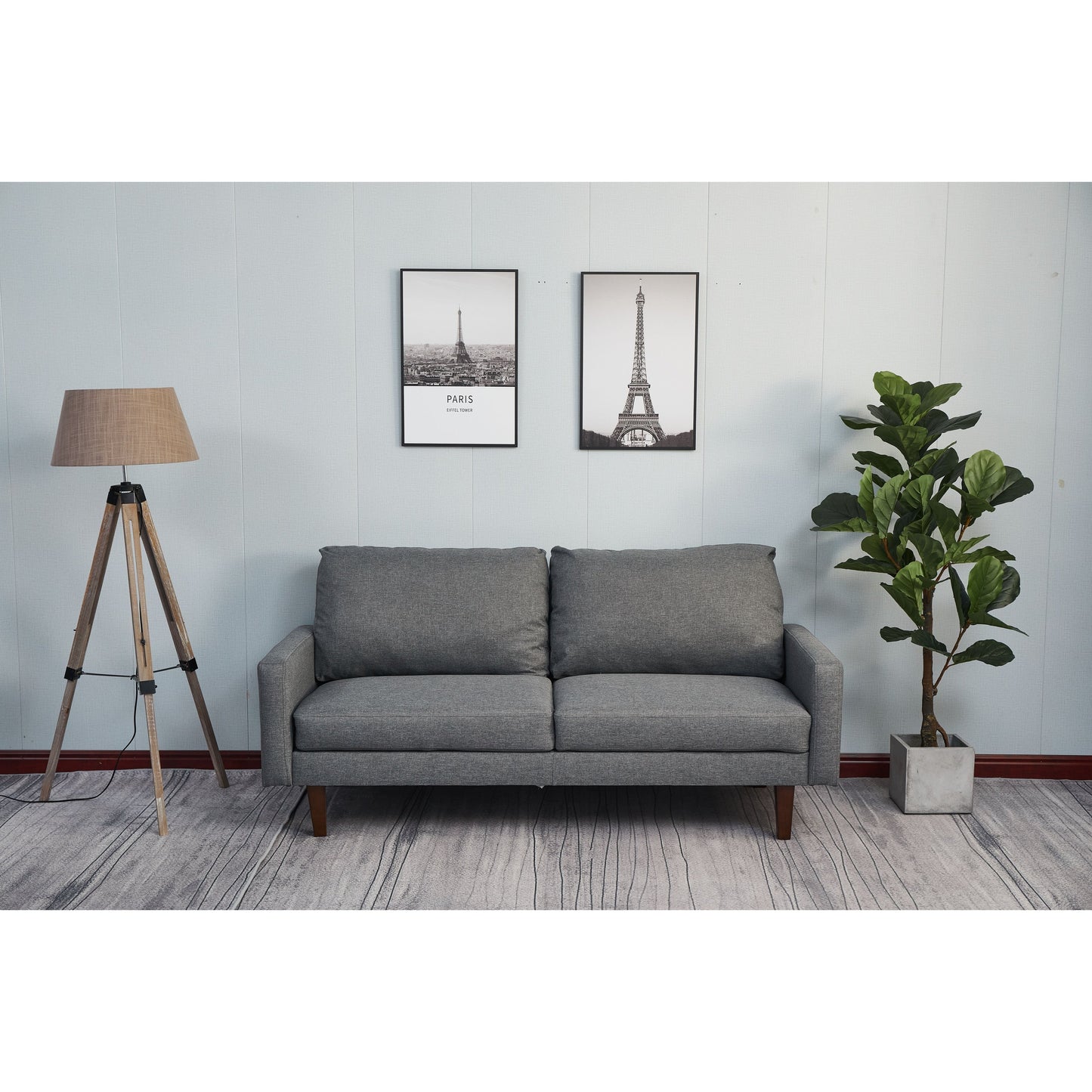 Adelaide 70'' Linen Square Arm Sofa