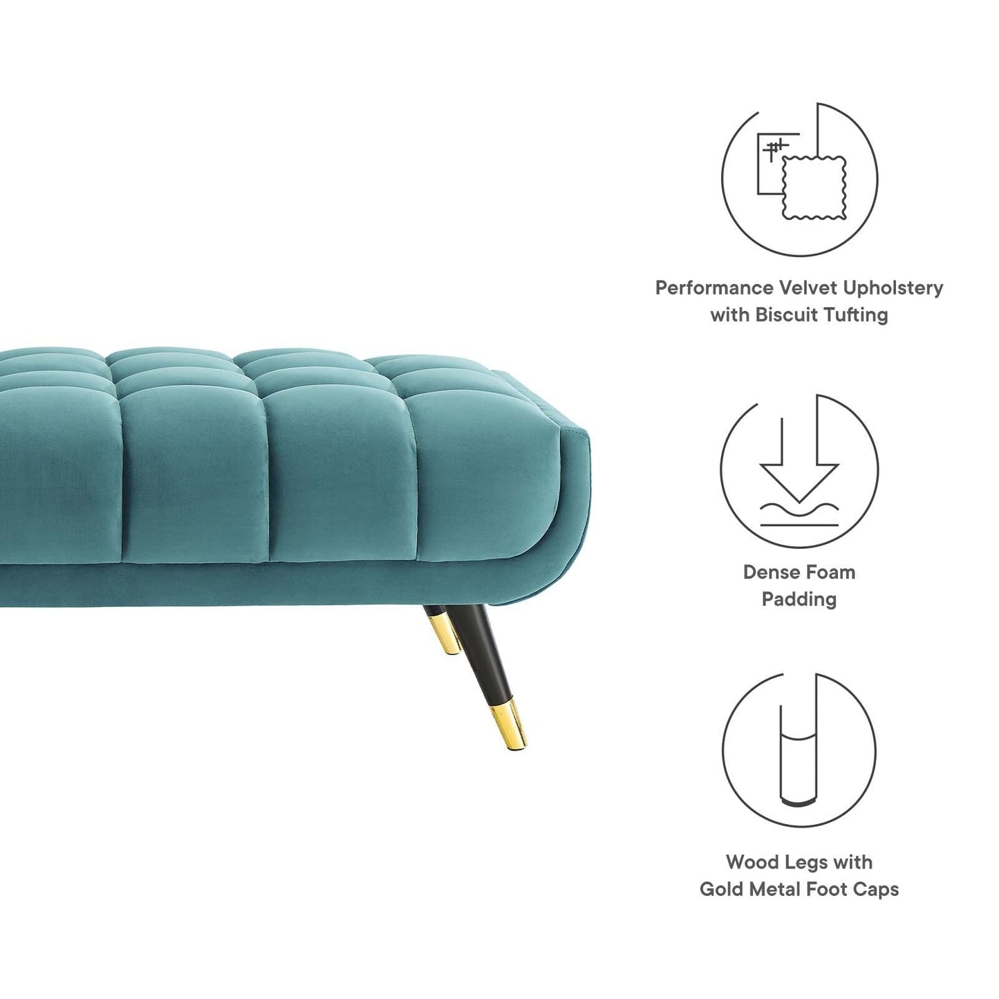 Adept 60 Performance Velvet Bench