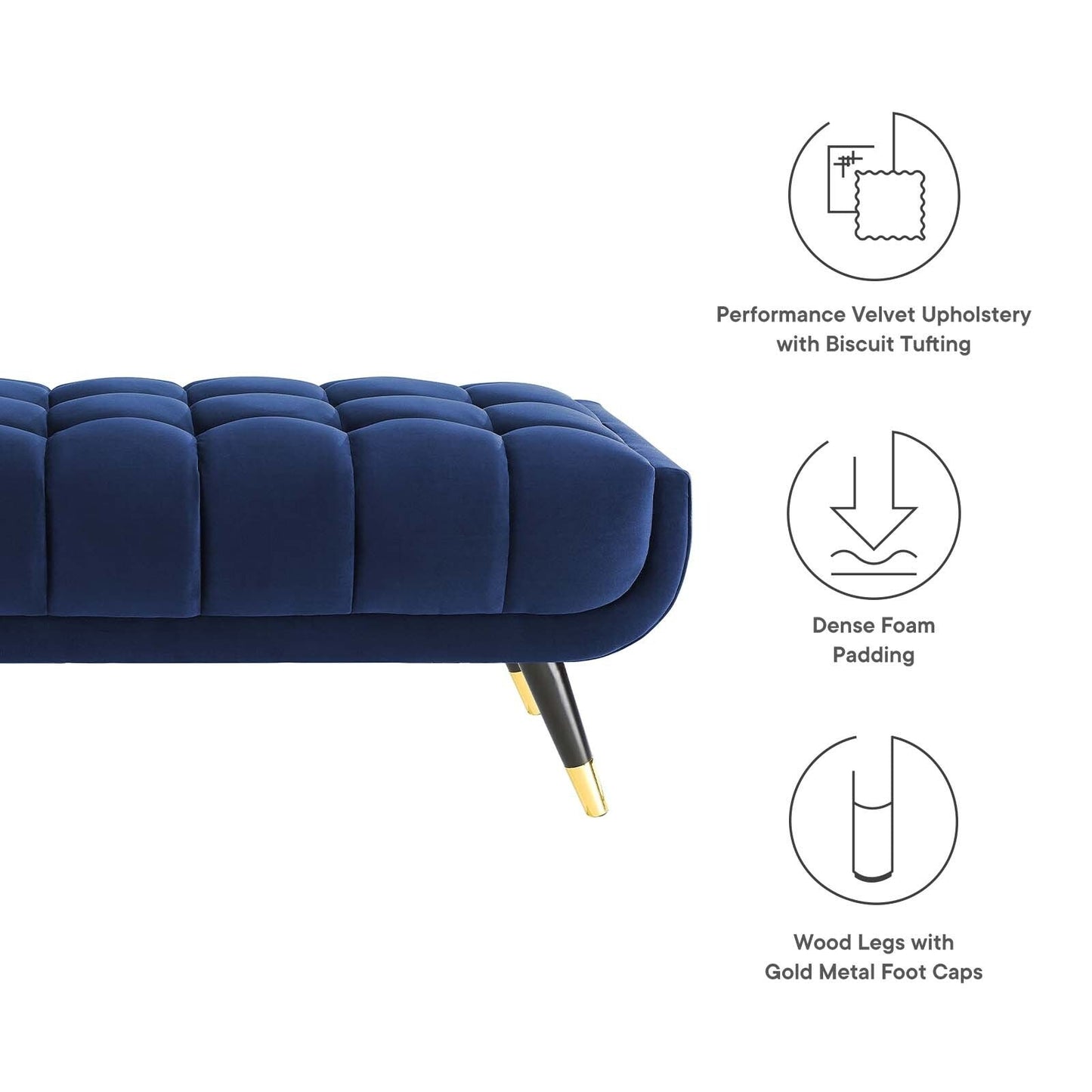 Adept 60 Performance Velvet Bench