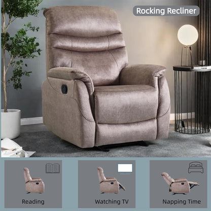 Adjustable Modern Recliner Chair, Recliner Sofa with Lumbar Support, Comfortable Arm and Back Sofa