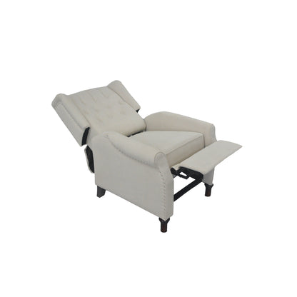 Adjustable PU Leather Push Back Recliner Sofa Chair with Soft Cushion and Ergonomic Design