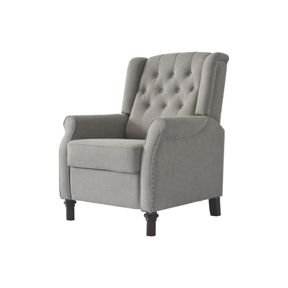 Adjustable PU Leather Push Back Recliner Sofa Chair with Soft Cushion and Ergonomic Design