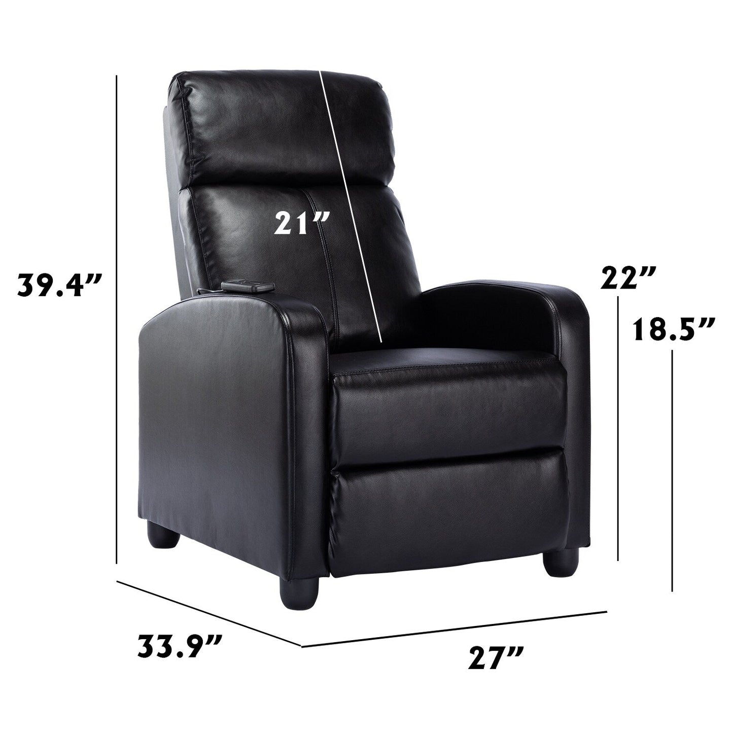 Adjustable Push Back Recliners for Living Room