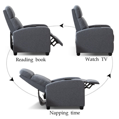 Adjustable Push Back Recliners for Living Room