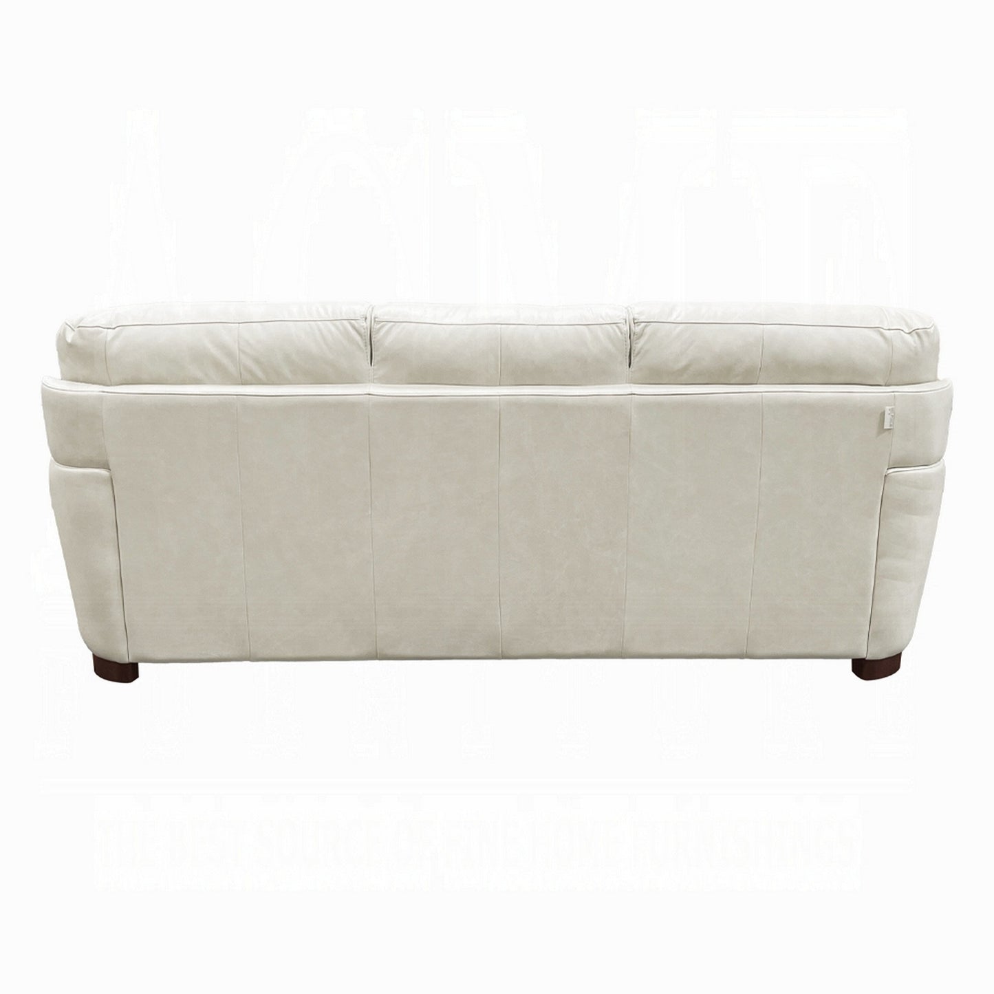 Aera Sofa 93 Inch, Plush Ice Gray Top Grain Italian Tufted Leather
