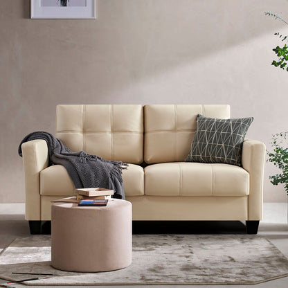 Ainfox 57.50'' Faux Leather Loveseat