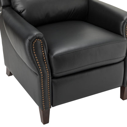 Alicia 32.68 Wide Genuine Leather Manual Recliner