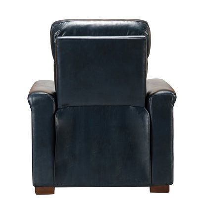 Alicia 34.65 Wide Contemporary Classic Genuine Leather Power Recliner With USB Port
