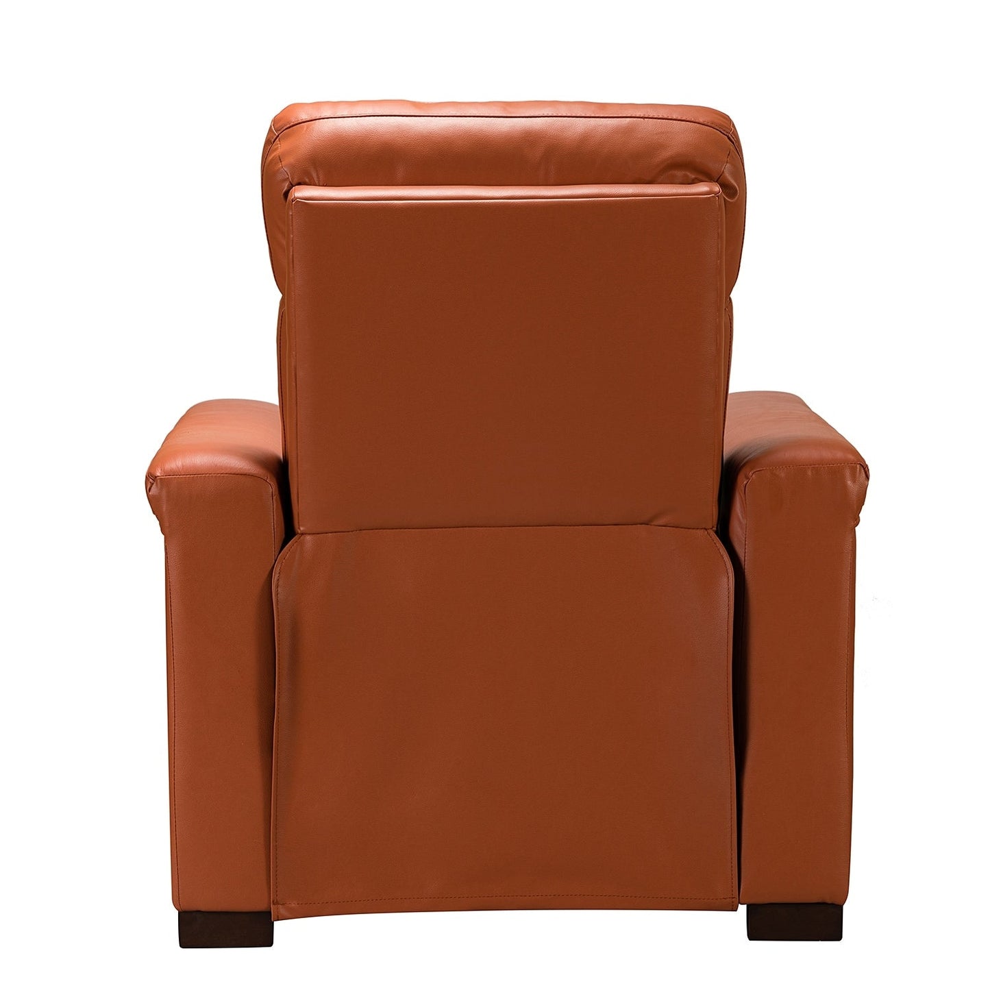 Alicia 34.65 Wide Contemporary Classic Genuine Leather Power Recliner With USB Port