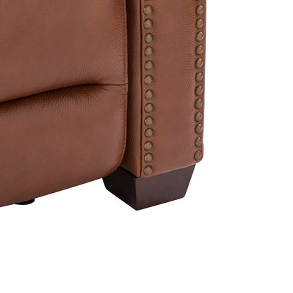 Alina 31.50 Wide Genuine Leather Power Recliner with USB Port