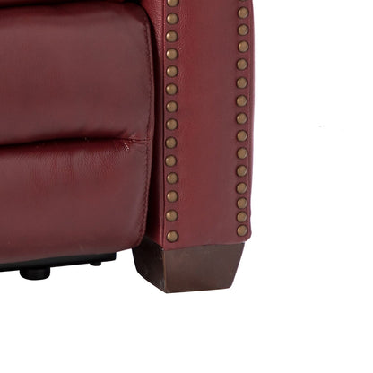 Alina 31.50 Wide Genuine Leather Power Recliner with USB Port