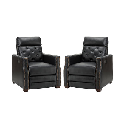 Alina 31.50Wide Genuine Leather Power Recliner with USB Port, Set of 2