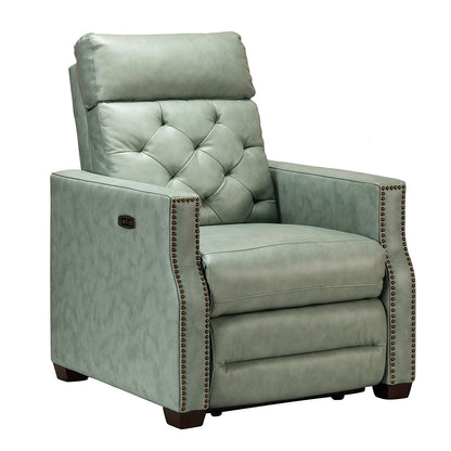 Alina 31.50 Wide Genuine Leather Power Recliner with USB Port