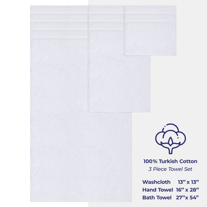 3 Piece Bathroom Towel Set 100% Cotton Luxury Turkish Bath Hand Towels Extra Large Face Towels Clearance Set