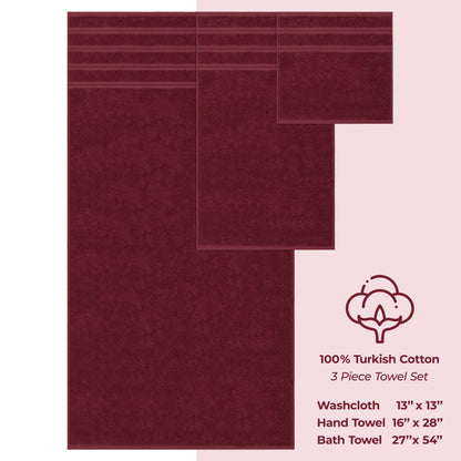 3 Piece Bathroom Towel Set 100% Cotton Luxury Turkish Bath Hand Towels Extra Large Face Towels Clearance Set