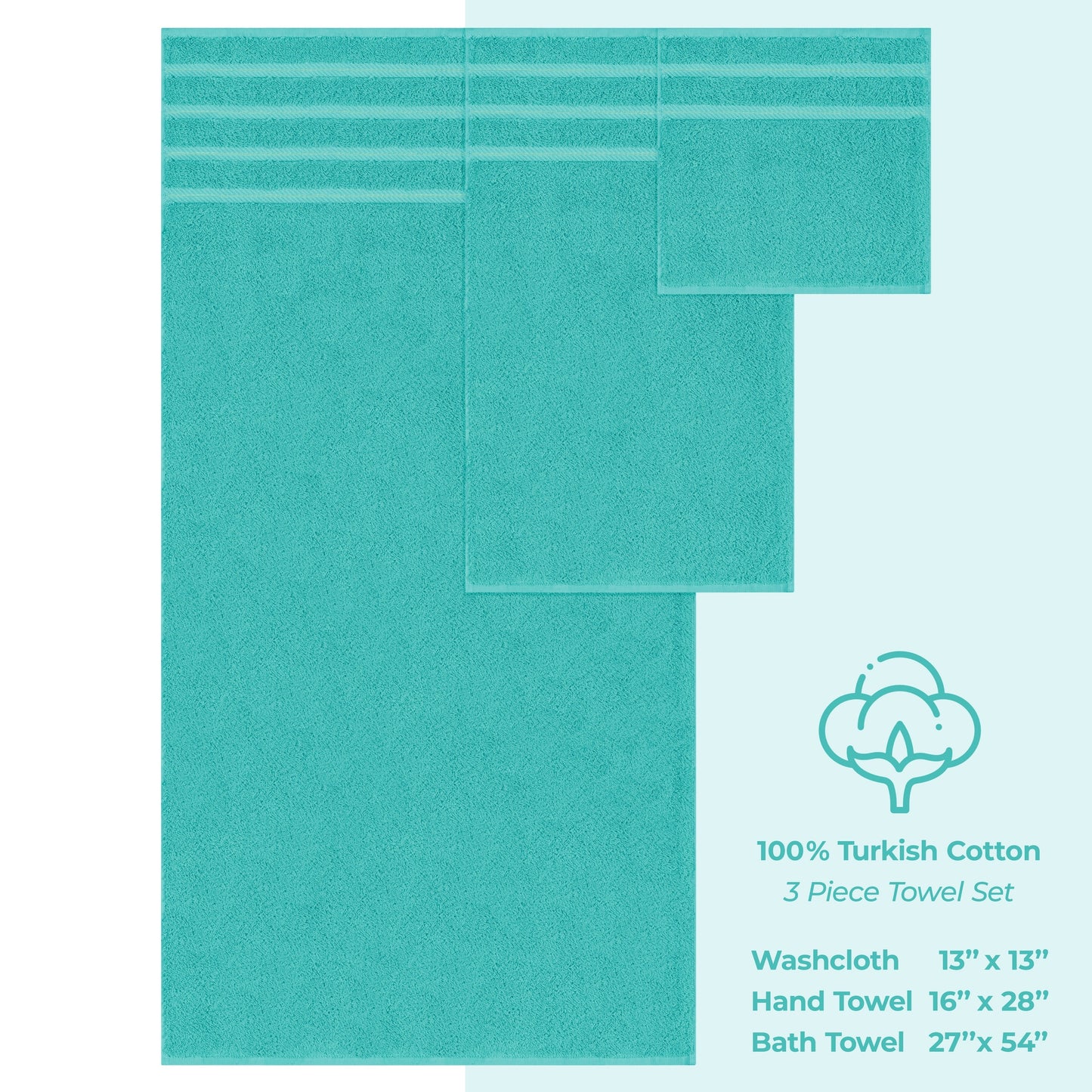 3 Piece Bathroom Towel Set 100% Cotton Luxury Turkish Bath Hand Towels Extra Large Face Towels Clearance Set