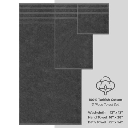 3 Piece Bathroom Towel Set 100% Cotton Luxury Turkish Bath Hand Towels Extra Large Face Towels Clearance Set