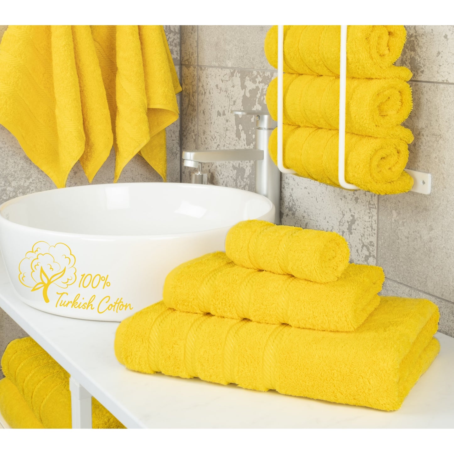 3 Piece Bathroom Towel Set 100% Cotton Luxury Turkish Bath Hand Towels Extra Large Face Towels Clearance Set