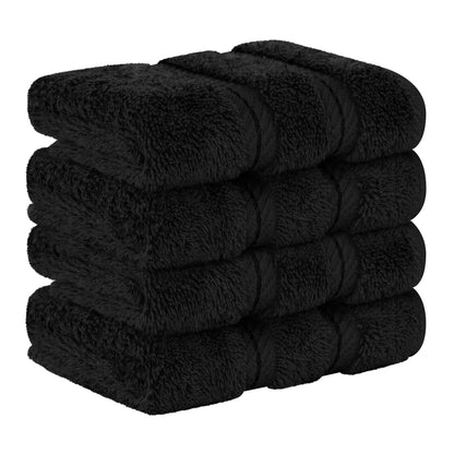 American Soft Linen Premium 100% Cotton 4-Piece Washcloth Set