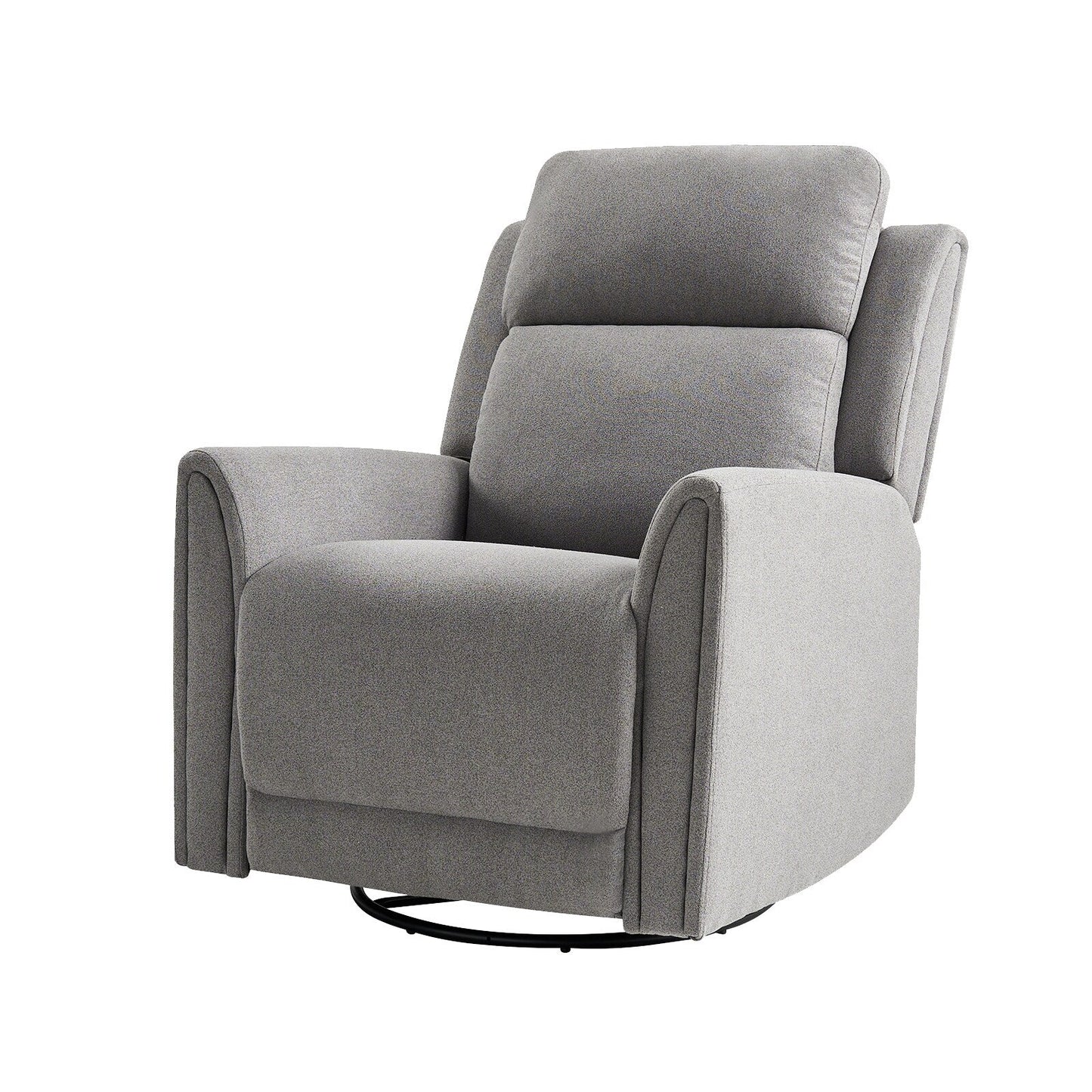 Amin Contemporary Swivel and Rocker Power Recliner with Headrest by HULALA HOME