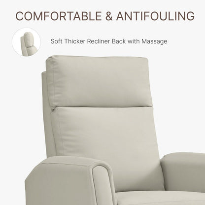 Andrea Recliner Chair with LED Lights, Heating  Massage