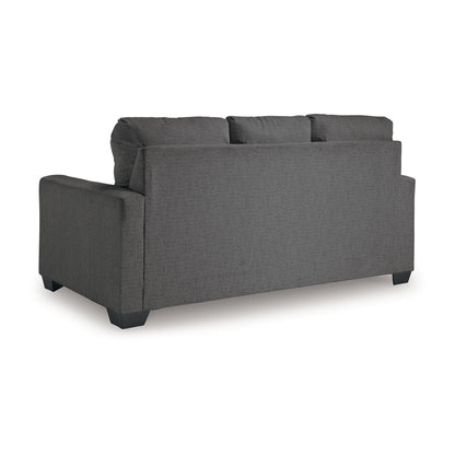 Anise Sofa Sleeper with Full Size Pull Out Bed, Pewter Gray Polyester