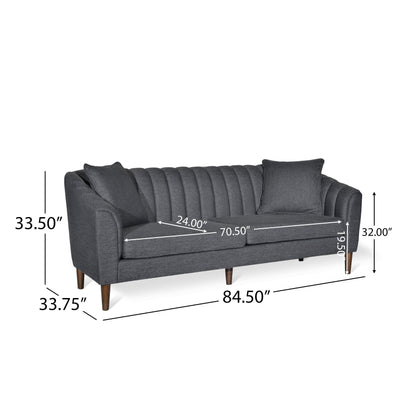 Ansonia Channel-tufted Sofa by Christopher Knight Home