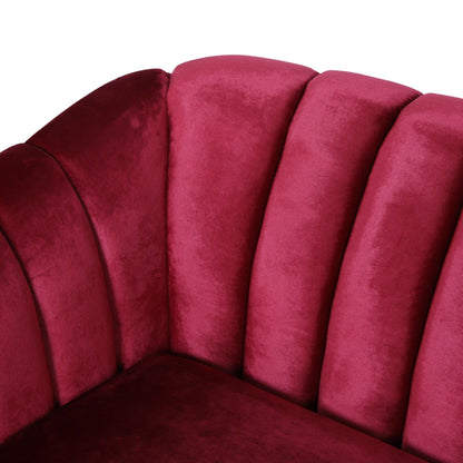 Ansonia Contemporary Velvet 3-seat Sofa by Christopher Knight Home