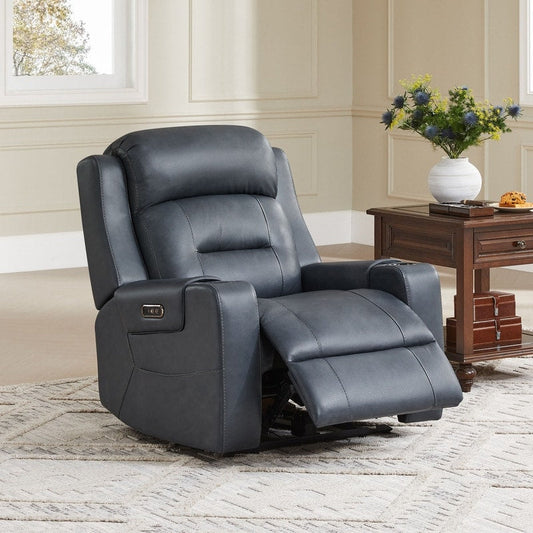 Anya Power Genuine Leather Recliner Chair Lay Flat Recliner