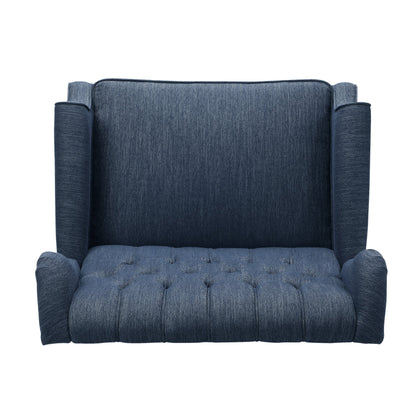 Apaloosa Oversized Tufted Wingback Fabric Push Back Recliner by Christopher Knight Home