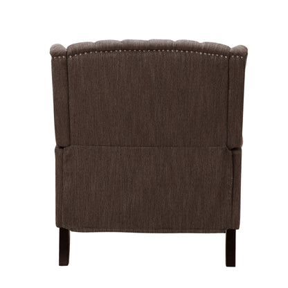 Apaloosa Oversized Tufted Wingback Fabric Push Back Recliner by Christopher Knight Home