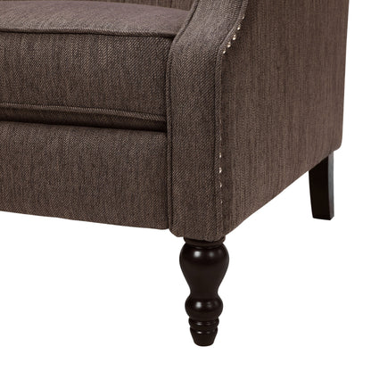 Apaloosa Oversized Tufted Wingback Fabric Push Back Recliner by Christopher Knight Home