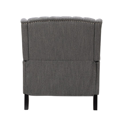 Apaloosa Oversized Tufted Wingback Fabric Push Back Recliner by Christopher Knight Home