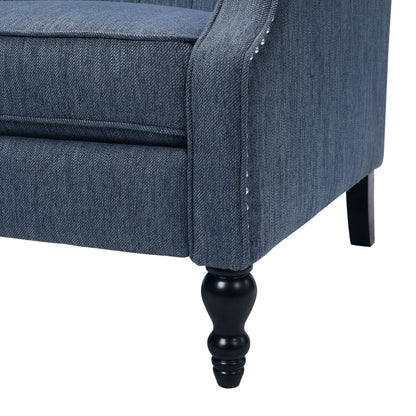 Apaloosa Oversized Tufted Wingback Fabric Push Back Recliner by Christopher Knight Home