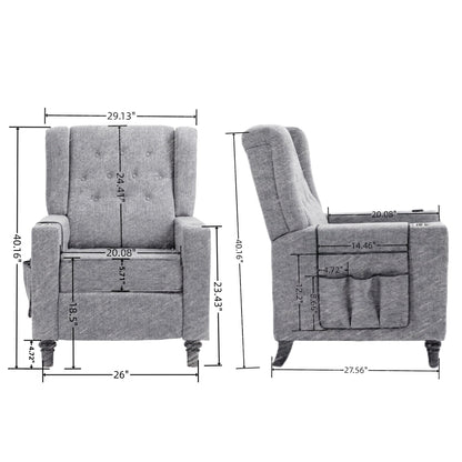 Arm Pushing Recliner Chair