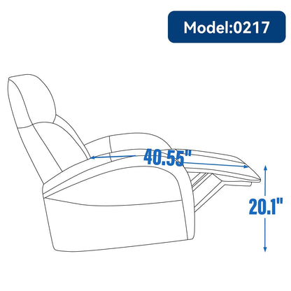 Armless Power Glider Recliner Chair with USB?C Charging & High Backrest