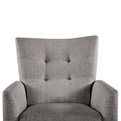 Aurora Comfy Manual Recliner with Wood Base